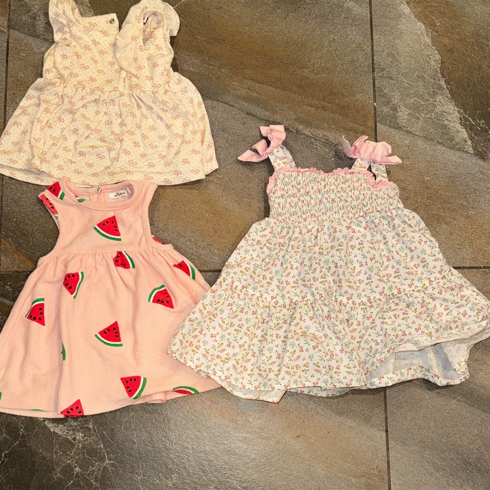 Summer baby girl dress bundle all size 6 m or 6/12 m